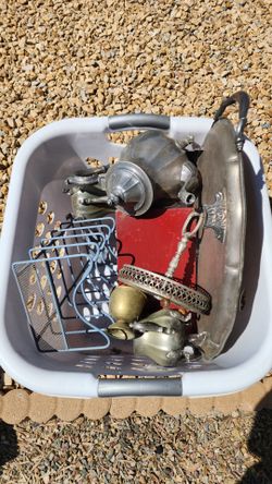 Home Decor, vintage teacups a dishes, Silver tea setSOLD AS BUNDLE! ALL MUST GO
