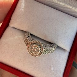 14k white gold ring
