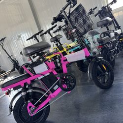 Electric folding bicycle
