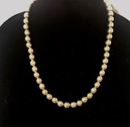 Vintage Sterling Taxco Beaded Necklace