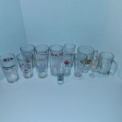 Lot of 14 Drinking Glasses (OBO)