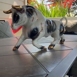 Antique Bull Sculpture 