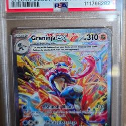 PSA 9-graded 2024 Greninja ex SIR card
