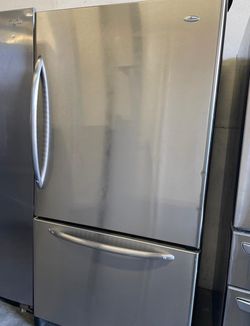 Amana Bottom Freezer Stainless Steel Refrigerator Fridge
