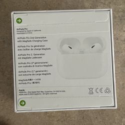 Authentic AirPods Pro 2nd Generation Noise Cancellation With MagSafe Case  Brand New Never Used 