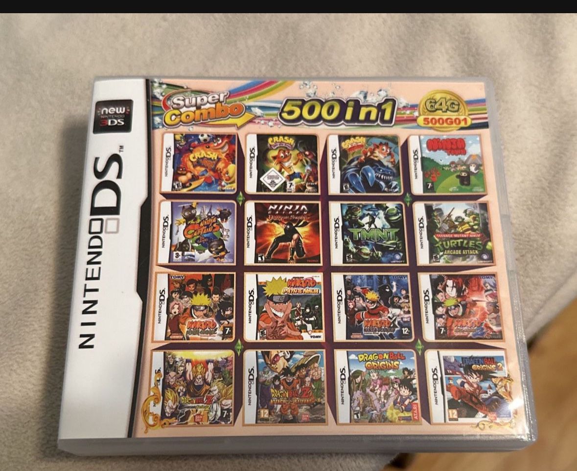 500 In 1 Nds Game Nds Nintendo Gba Ds Lite N3ds