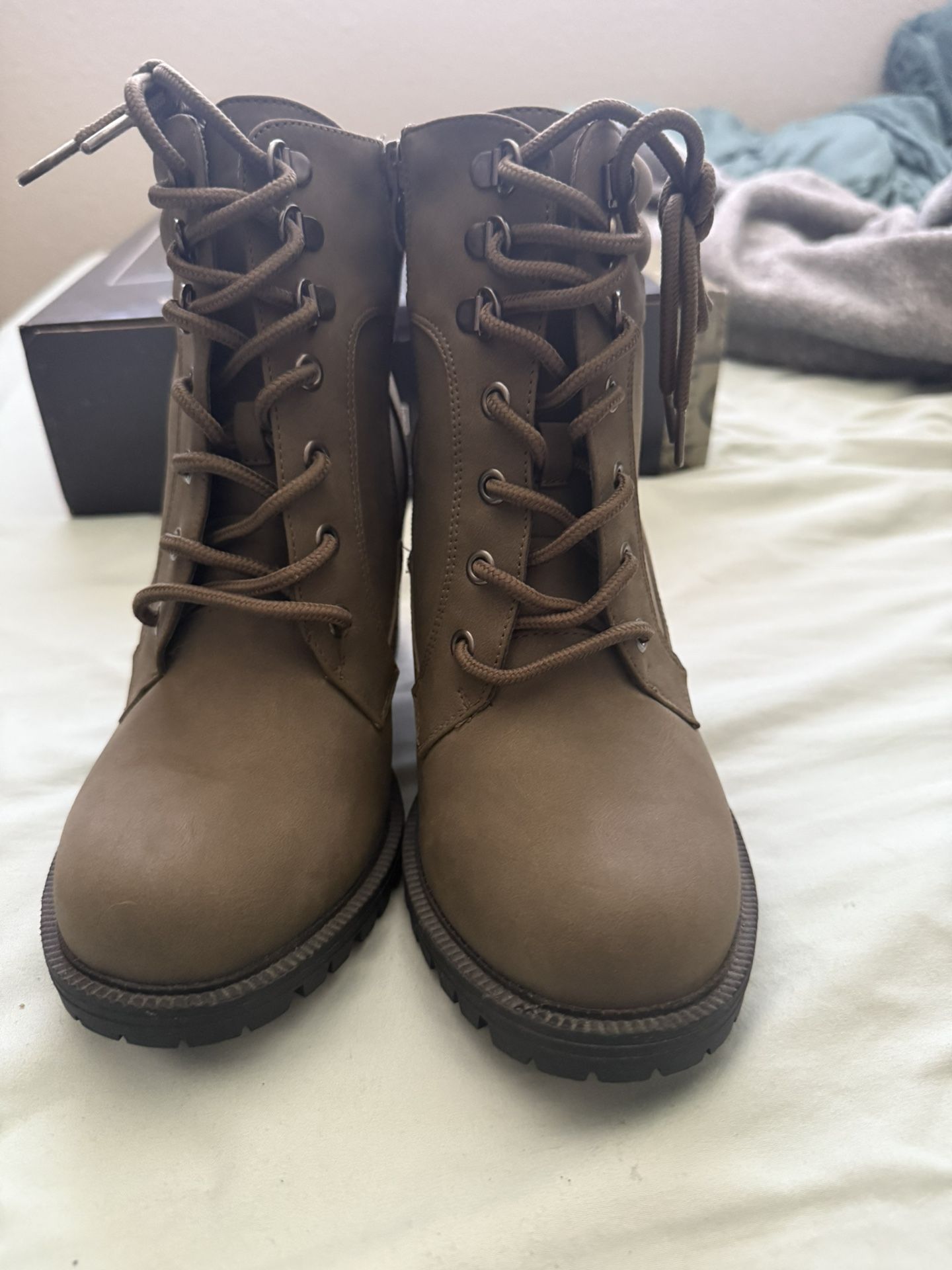 Military green Booties