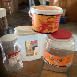 Plastic Containers-4 Large Containers