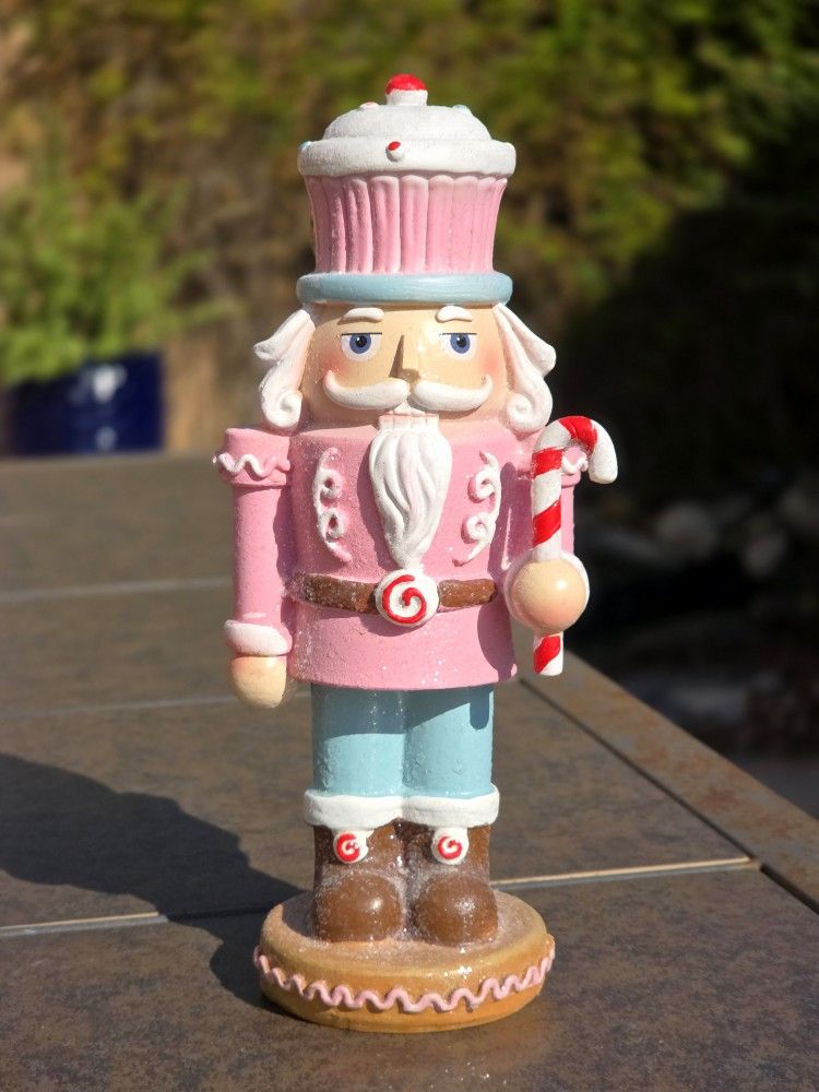 Cupcakes & Cashmere Solider Nutcracker 10.5" Pastel Figure Statue Holiday