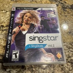 SingStar Volume 2 (PlayStation 3, 2008) Complete Tested Works CIB II Two Vol.  