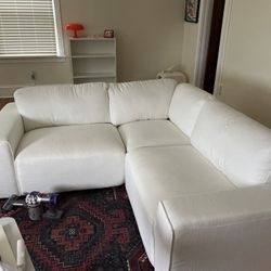Abbyson white Sectional Couch