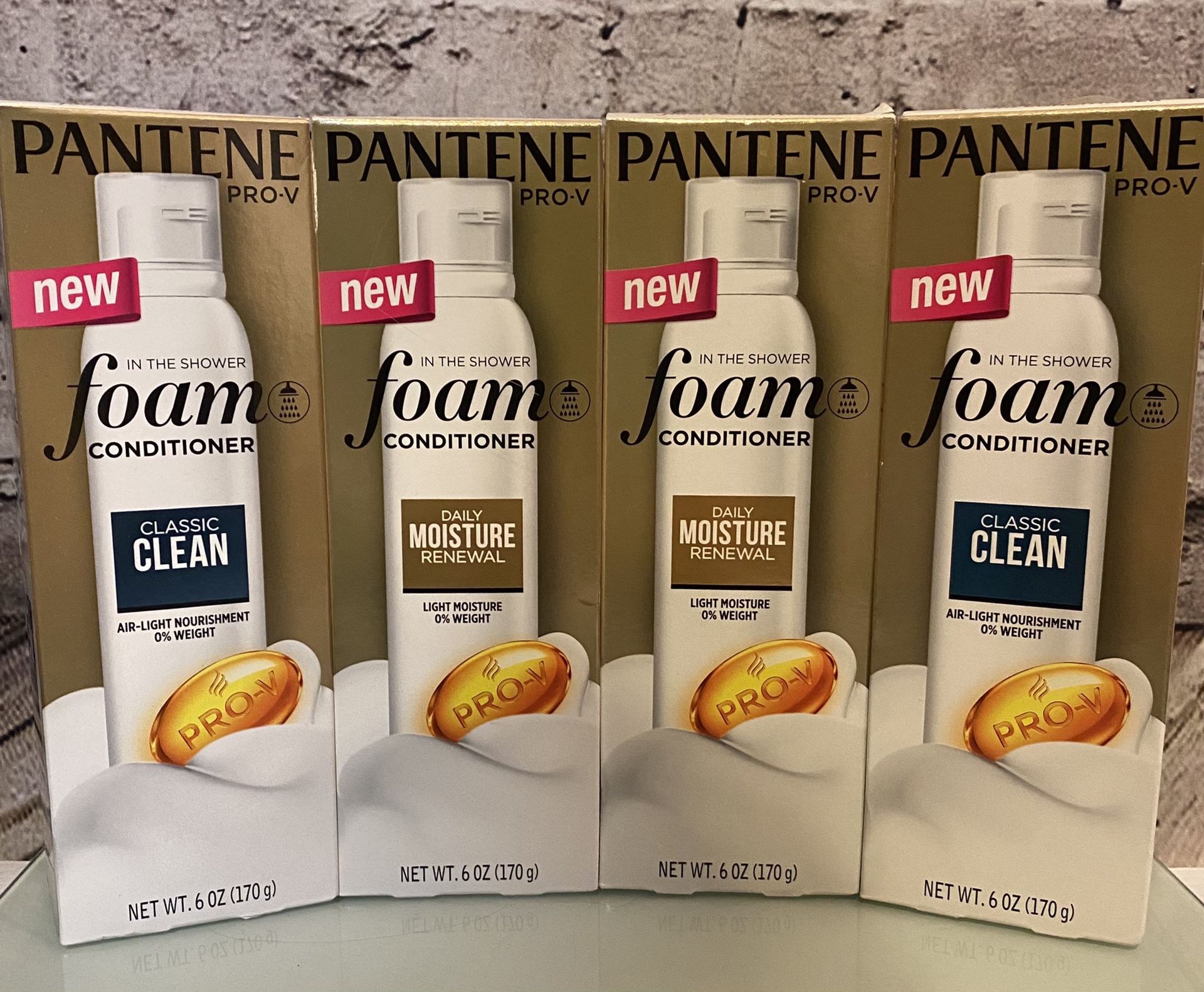 4 NEW Pantene in the shower foam CONDITIONERS! Excellent price!