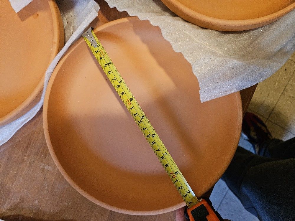 4 New terracotta Trays