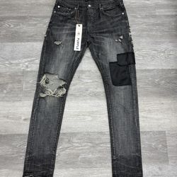 black patch purple brand jeans 