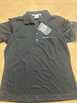 Nike golf woman’s black polo shirt size medium new