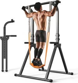 Foldable pull up bar station