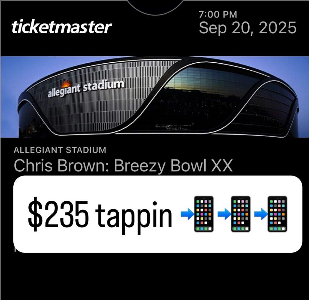 chris brown ticket
