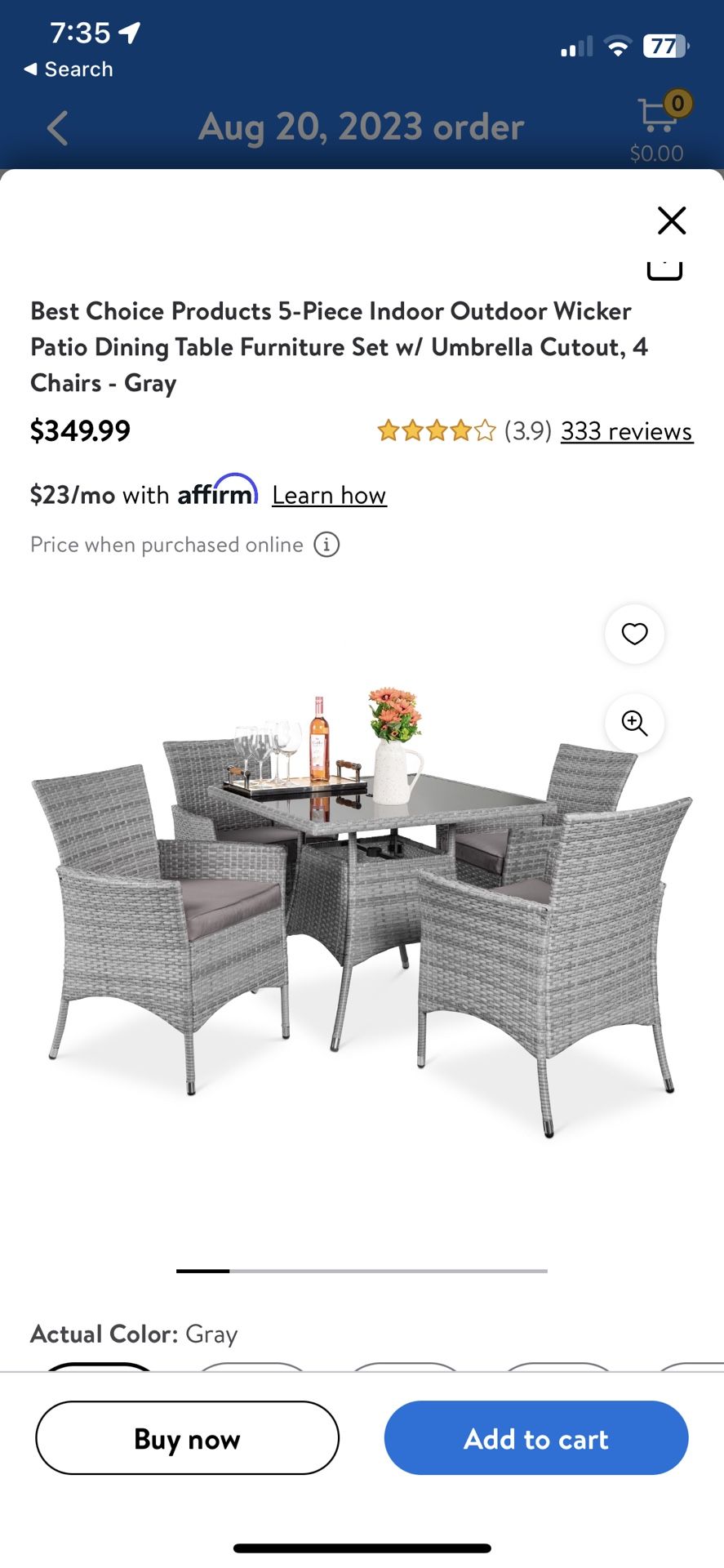 Brand New Patio Set For Sale
