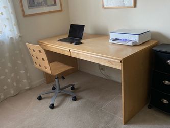 IKEA Anton Desk and Media Cart