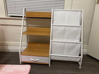 Storage book shelf kids room