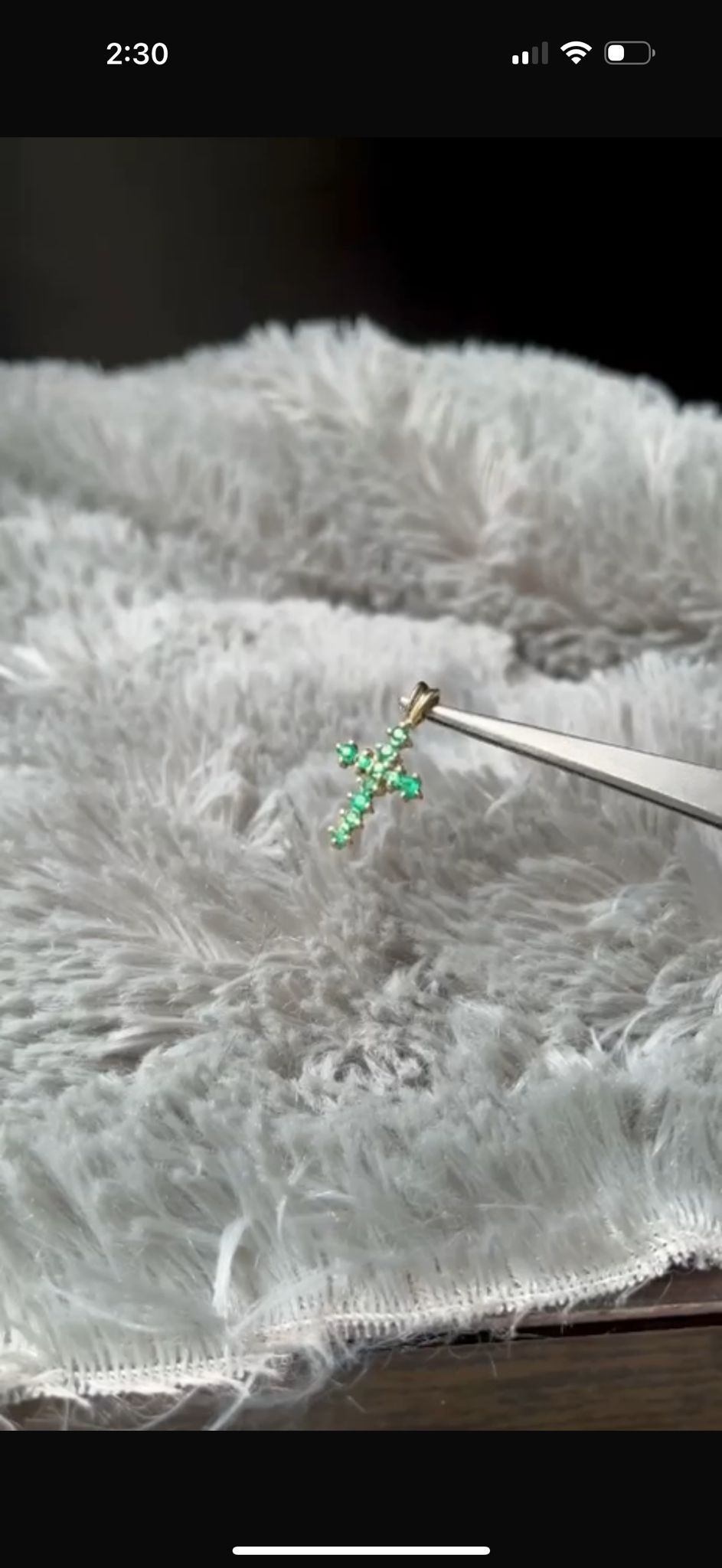 Pure 18k Pendant With 11 Certified High Quality Emeralds