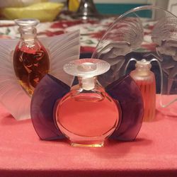 From Paris " Lalique Les Introuvables" Mini Crystal Perfume Collection