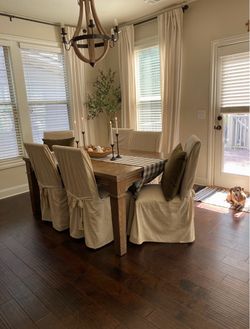 Large Extendable Wood Dining Table with Leaf