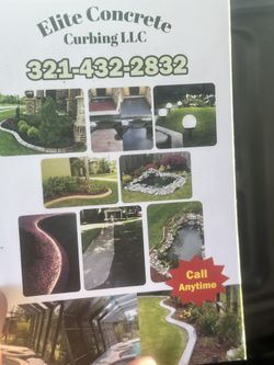 Landscaping Curbing And Plants 