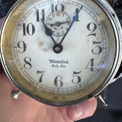 Two Vintage Tabletop Clocks 