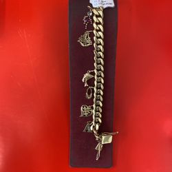 Ladies Cuban Bracelet 10k