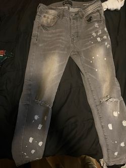 purple jeans