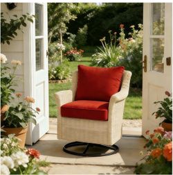 Goodgoods 24x24 Outdoor Deep Seat Cushions 2-Pack, 35D Foam, Quarry Red