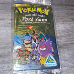 Pokemon Poke Gum Vintage 1999 Pack