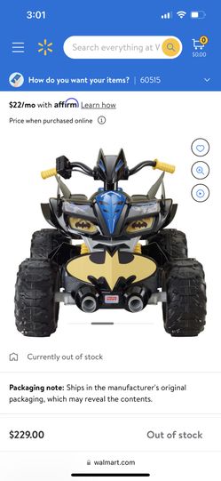 Power wheels dc super friends kawasaki batman best sale atv