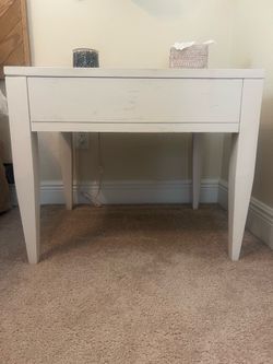 Free white night stand set