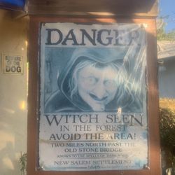 Old Warning Area Sign