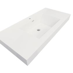 Nobel 42" Width Single Sink and 4" Thickness Acrylic Sink