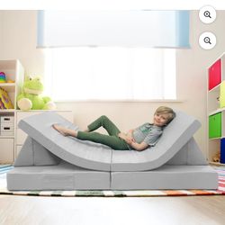 Imaginarium Kids Play Couch, Light Gray