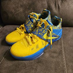 New Men’s Size 9 Nike Zoom KD 4 Scoring Title Blue Lemon Twist FZ5916-400