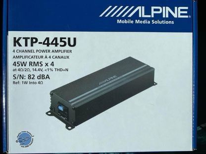 Brand New: Alpine 4 Channel Amp KTP-445U