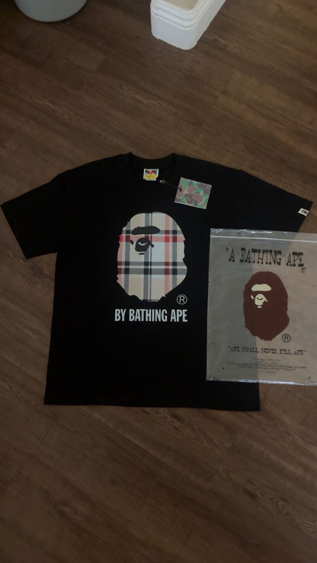 BRAND NEW BAPE X BURBERRY SHIRT