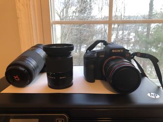 Sony a200 with 3 lenses