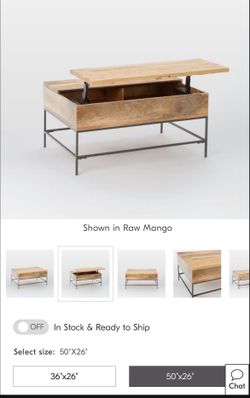 WEST ELM COFFEE TABLE