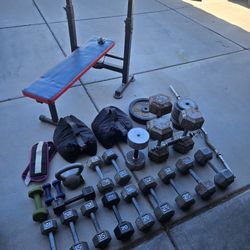 Weights Bench Dumbbells Barbells.  Idaho And Southern
