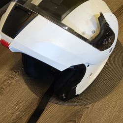 HJV CL-MAX3 Motorcycle Tour Helmet | Glossy White | L |