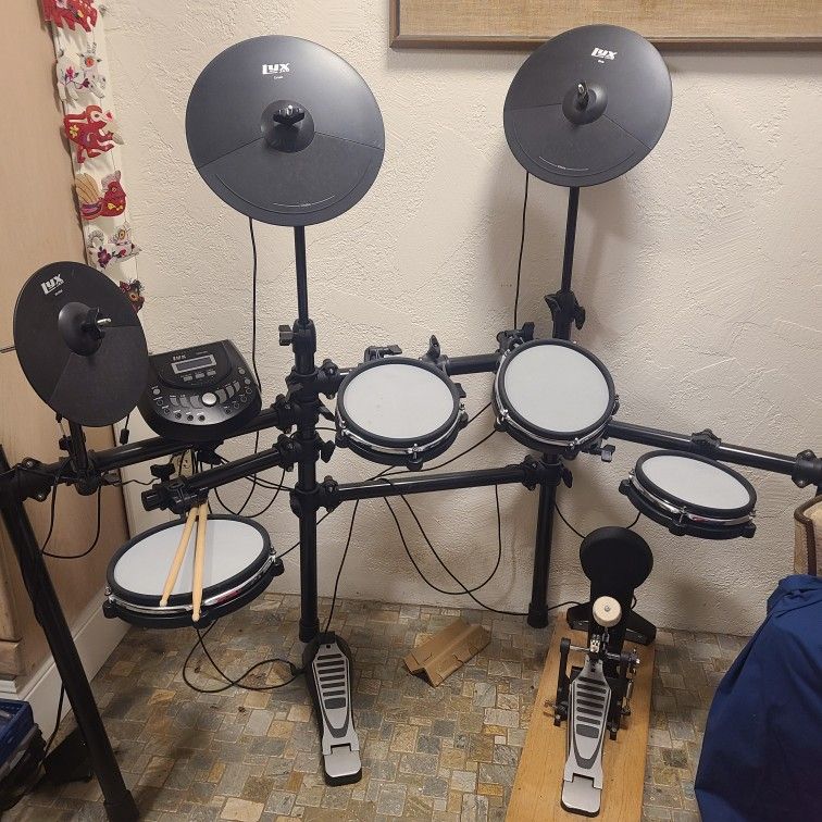 8-Piece Electronic Drum Kit LyxJam ECM-800