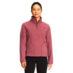 The North Face Women's Red Purple Fleece Jacket Zip Up Sweater Small