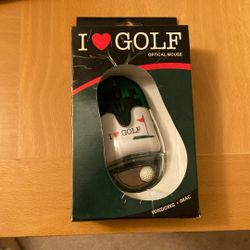 I ❤️ GOLF Optical Mouse  New in Box – Windows / Maco