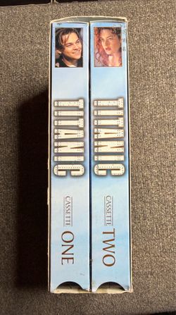 Titanic 1997 VHS 2 Tape Box Set Leonardo DiCaprio Kate Winslet