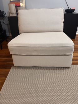 IKEA KIVIK 1-Seat Sleeper Sofa – Light Beige